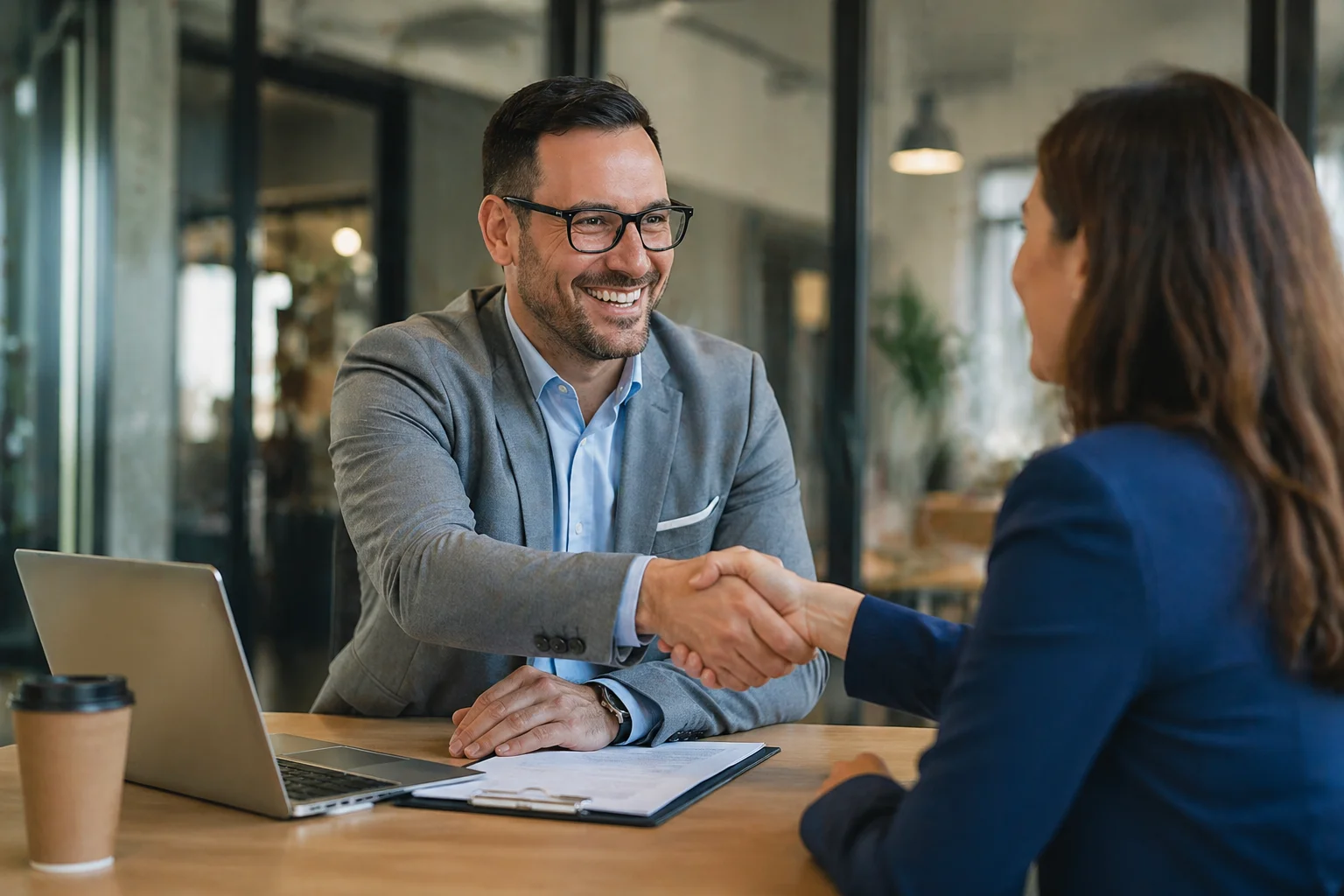 Finance recruitment consultation between an employer and MSA Recruitment